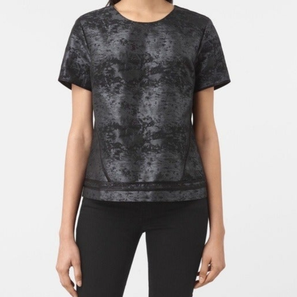 All Saints Jiro Top Metallic Top